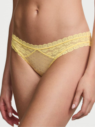 Мереживні трусики бікіні Victoria's Secret 1159860950 (Жовтий L)