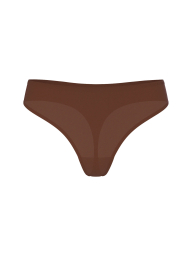 Гладкі трусики тонг Flex Victoria's Secret з логотипом 1159860967 (Коричневий M)