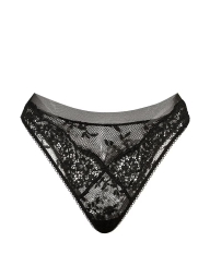 Мереживні трусики бразиліана Victoria's Secret 1159861089 (Чорний S)