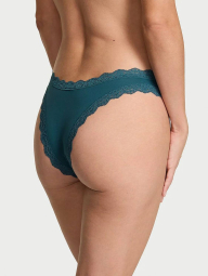 Жіночі трусики бразиліана Victoria's Secret з мереживом 1159861163 (Бірюзовий M)