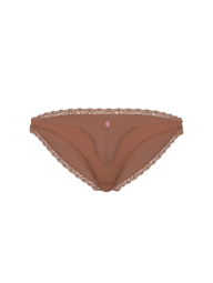 Трусики бикини Victoria's Secret с кружевом 1159861278 (Коричневый L)