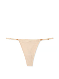 Гладкие трусики тонг Victoria's Secret с регулируемыми ремешками 1159861591 (Молочный S)