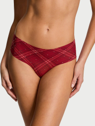 Жіночі безшовні трусики чіки Victoria's Secret зі стразами 1159861946 (Червоний L)