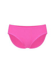 Женские трусики хипхаггеры в рубчик Victoria's Secret PINK с кружевом 1159862063 (Розовый XL)
