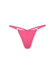 Жіночі трусики стрінги Victoria's Secret з мереживом 1159862301 (рожевий M)
