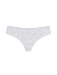 Бесшовные хлопковые трусики тонг Victoria's Secret 1159862307 (Серый S)