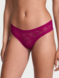 Трусики тонг Victoria's Secret 1159863155 (Бордовый XS)