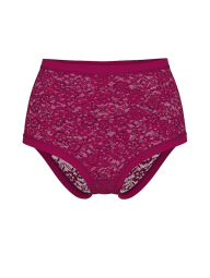 Кружевные трусики Victoria's Secret брифы 1159862711 (Бордовый M)