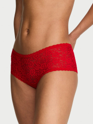 Трусики шортики Victoria's Secret кружевные 1159862792 (Красный M)