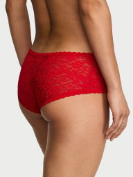 Трусики шортики Victoria's Secret кружевные 1159862792 (Красный M)