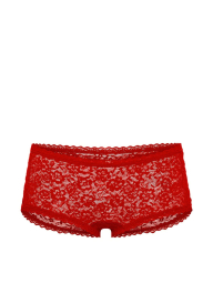 Трусики шортики Victoria's Secret мереживні 1159862792 (Червоний M)