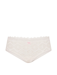 Мереживні трусики чіки Victoria's Secret PINK 1159862795 (Молочний M)