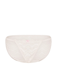Мереживні трусики бікіні Victoria's Secret Pink 1159862797 (Молочний M)