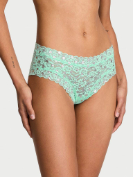 Кружевные трусики чики Victoria's Secret в горошек 1159863161 (Зеленый L)