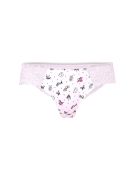 Трусики тонг Victoria's Secret PINK с принтом и кружевом 1159863234 (Розовый S)