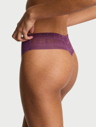 Женские трусики тонг Victoria's Secret с сеточкой 1159863366 (Фиолетовый M)