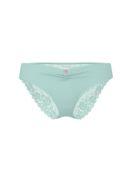 Женские трусики Victoria's Secret бикини с сеточкой и кружевом сзади 1159863486 (Голубой XS)