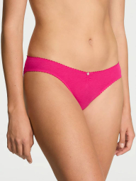 Женские трусики Victoria's Secret бикини с сеточкой и кружевом сзади 1159863487 (Розовый S)