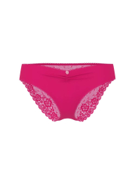 Женские трусики Victoria's Secret бикини с сеточкой и кружевом сзади 1159863487 (Розовый S)