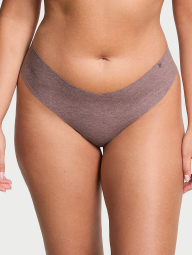 Бесшовные хлопковые трусики тонг Victoria's Secret 1159863550 (Коричневый S)