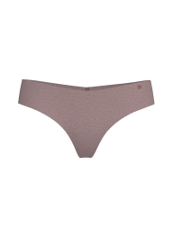 Бесшовные хлопковые трусики тонг Victoria's Secret 1159863550 (Коричневый S)