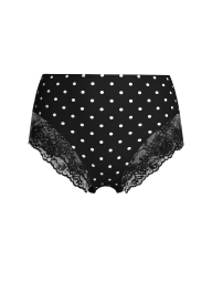 Женские трусики брифы с кружевными вставками Victoria's Secret 1159863592 (Черный XS)