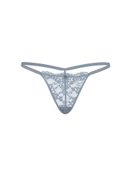 Кружевные трусики стринги со стразами Victoria's Secret 1159863602 (Голубой L)
