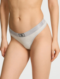 Трусики тонг Victoria's Secret со стразами 1159863639 (Серый M)