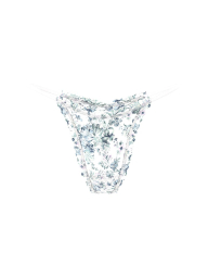 Женские трусики тонг Victoria's Secret 1159863775 (Белый/Зеленый XL)