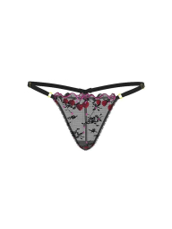 Мереживні трусики стрінги Victoria's Secret 1159863805 (Чорний M)
