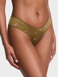 Жіночі гладкі трусики чики Victoria's Secret з еластичними ремінцями 1159864313 (Зелений XL)