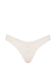 Кружевные трусики тонг Victoria's Secret 1159865181 (Молочный XS)