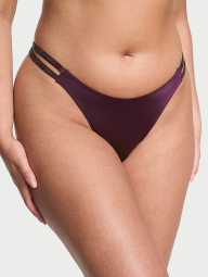 Гладкие трусики тонг Victoria's Secret со стразами 1160385894 (Фиолетовый M)