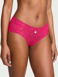 Кружевные трусики чики Victoria's Secret 1160393534 (Розовый XXL)