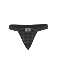 Трусики стринги Victoria's Secret со стразами 1160408946 (Черный XXL)