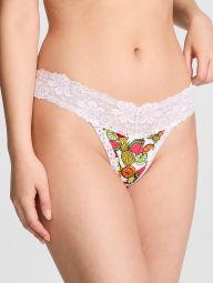 Женские трусики тонг Victoria's Secret Pink с принтом 1160417157 (Белый S)