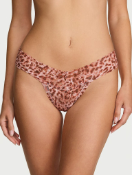 Кружевные трусики тонг Victoria's Secret 1160423517 (Леопардовый M)