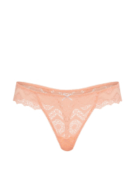 Кружевные трусики тонг Victoria's Secret Pink 1160427805 (Оранжевый S)