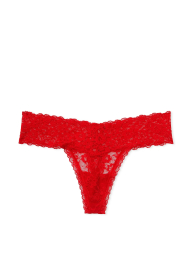 Кружевные трусики тонг Victoria's Secret 1160542459 (Красный XXL)