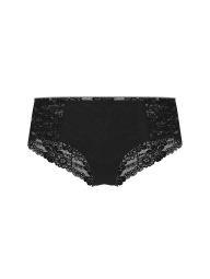 Бесшовные трусики хипхаггеры Victoria's Secret Pink с кружевом 1160544794 (Черный S)