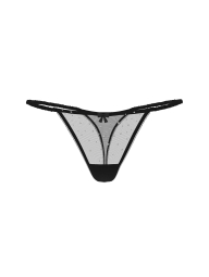 Женские трусики тонг Victoria's Secret со стразами 1160576377 (Черный L)