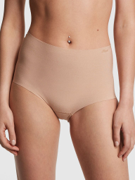 Бесшовные трусики шортики Victoria's Secret Pink 1160719314 (Бежевый L)