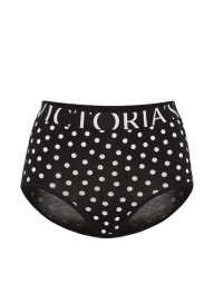 Трусики брифы Victoria's Secret с высокой посадкой 1160819869 (Черный M)