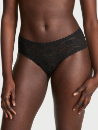 Мереживні трусики чики Victoria's Secret 1160939353 (Чорний XS)