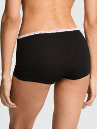 Жіночі трусики шортики Victoria's Secret Pink 1160940966 (Чорний S)