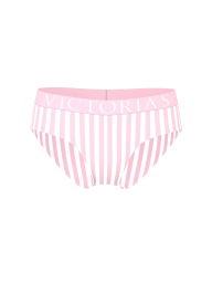 Трусики хіпхагери Victoria's Secret з логотипом 1160952995 (Білий/Рожевий M)