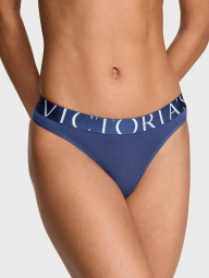 Трусики Тонг Victoria's Secret з логотипом 1160978741 (Синій S)