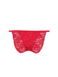 Мереживні трусики бікіні Victoria's Secret PINK 1160986787 (Червоний M)