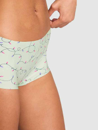 Безшовні трусики шортики Victoria's Secret Pink з принтом 1161095930 (Зелений XXL)