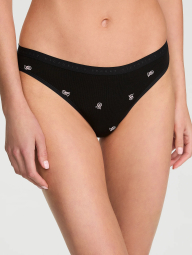 Женские трусики бикини Victoria's Secret с логотипом 1161103786 (Черный M)